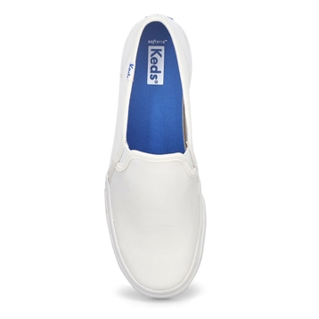 Women's Double Decker Sneaker - White Leather