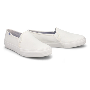 Women's Double Decker Sneaker - White Leather