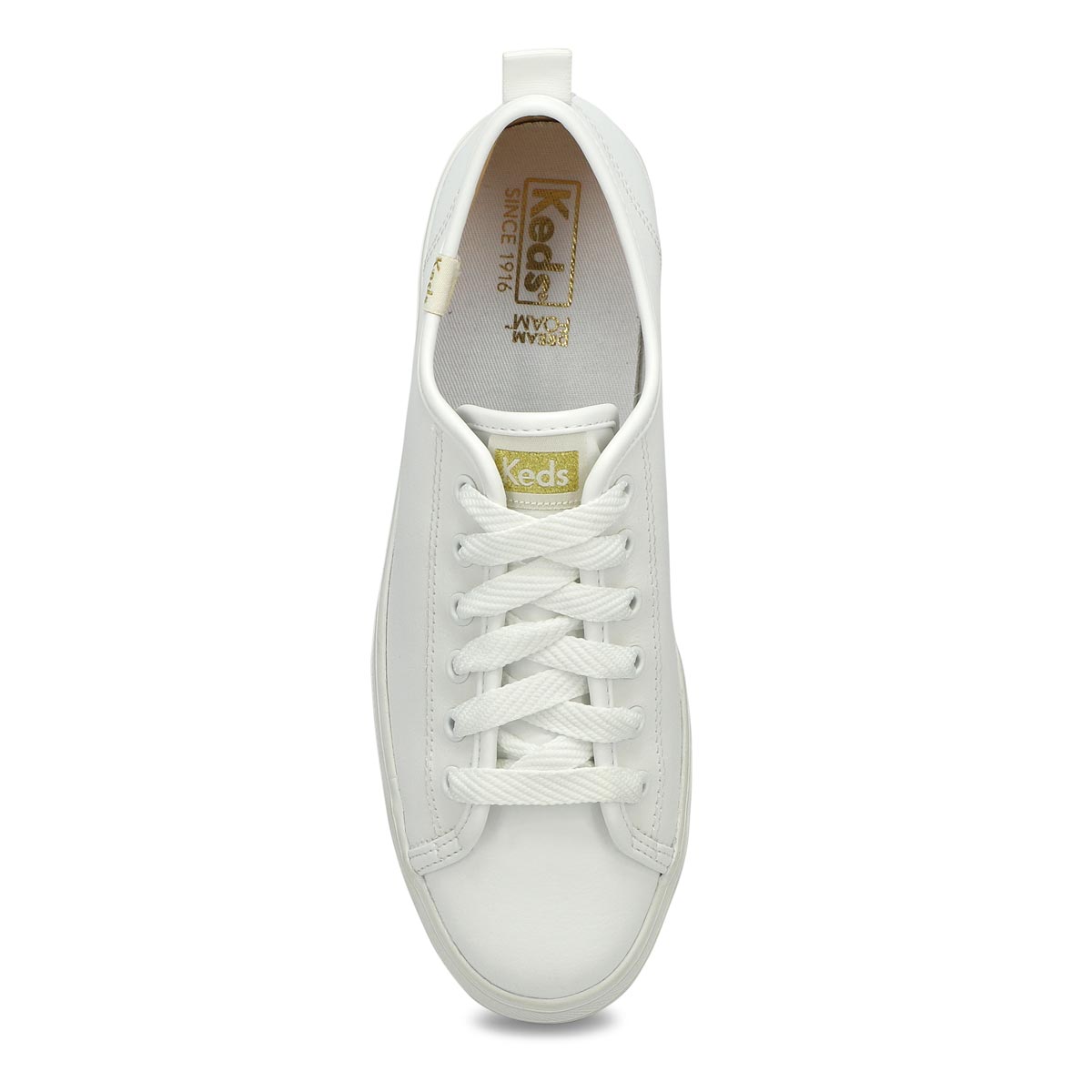 platform leather white sneakers