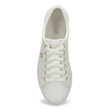 Espadrilles mode JUMP KICK, blanc/doré, femmes