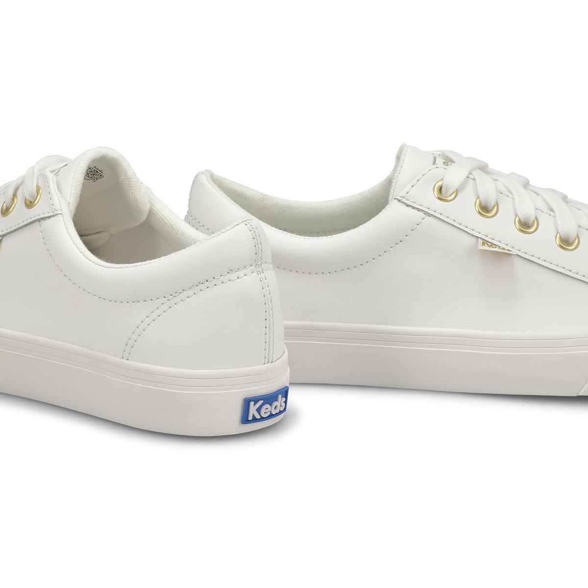 Espadrilles mode JUMP KICK, blanc/doré, femmes
