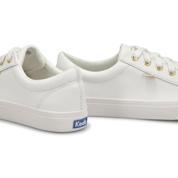 Espadrilles mode JUMP KICK, blanc/doré, femmes