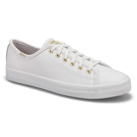 Baskets en cuir KICKSTART LEATHER, blanc/or, femmes