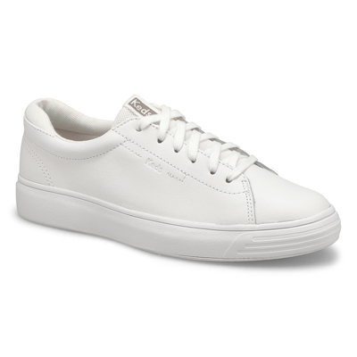 Lds Alley Leather Lace Up Sneaker - White