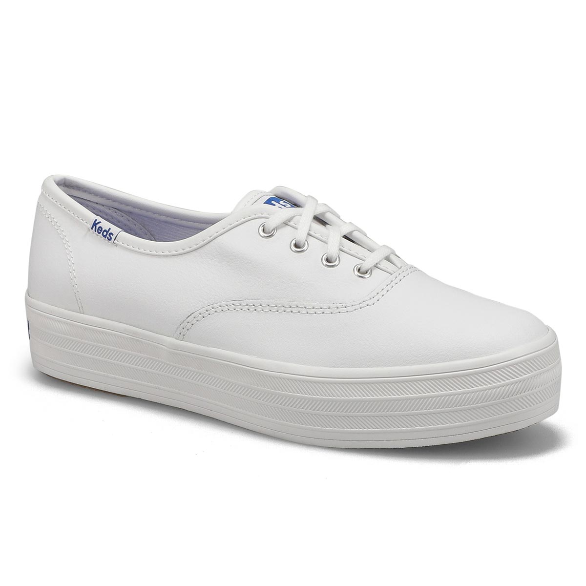 Keds Women's Champion Platform Sneaker- White | SoftMoc.com