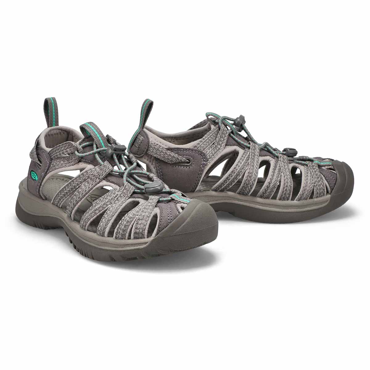 Sandale sport WHISPER, gris/vert, femmes