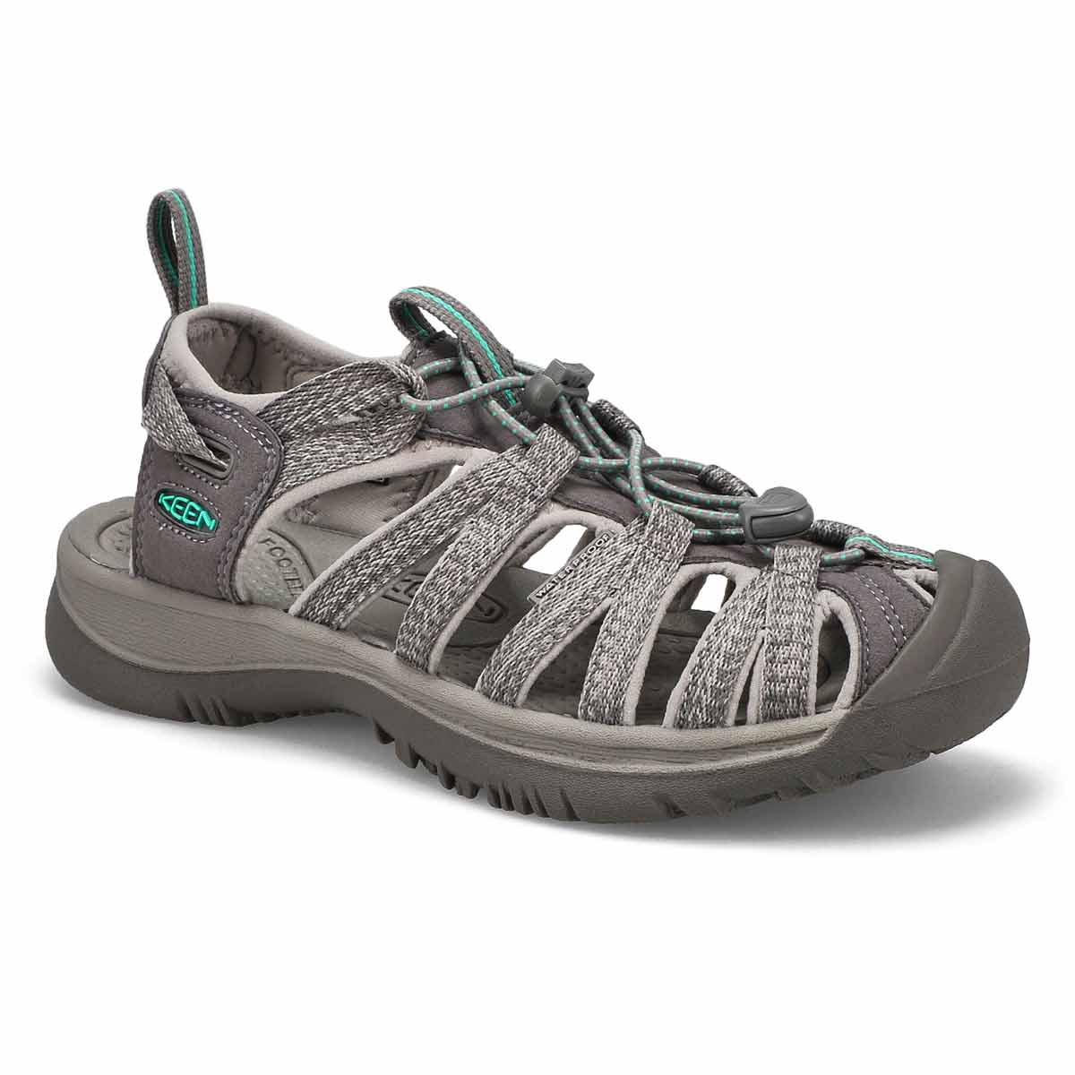 Keen Women's Whisper Sport Sandal - Grey/Gree | SoftMoc.com