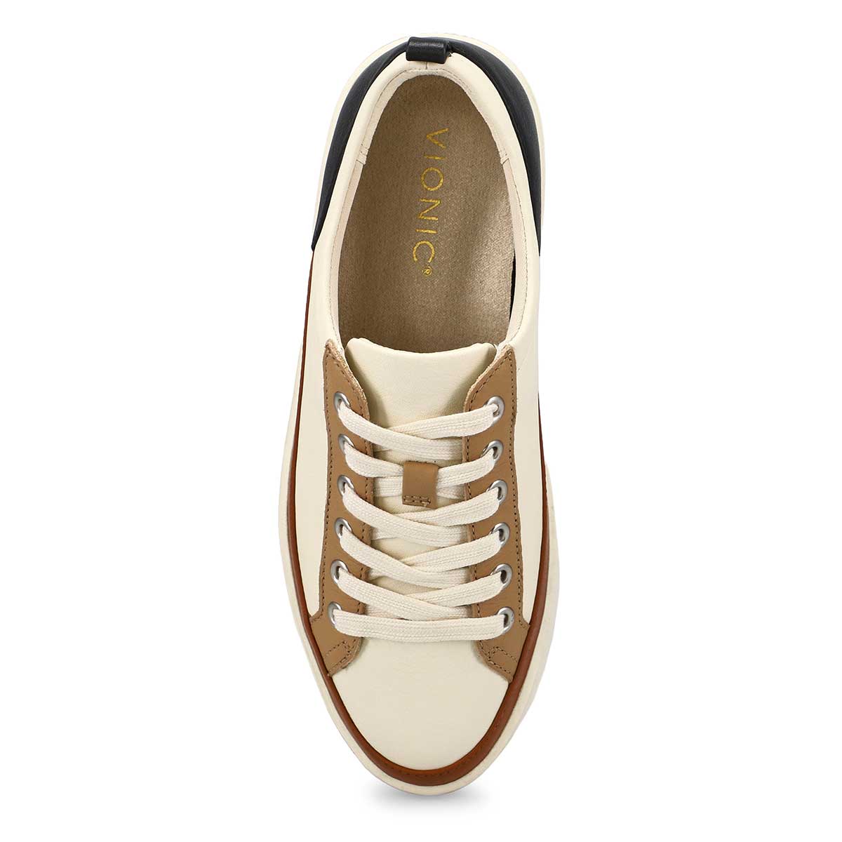 Women's  Winny Casual Lace Up Sneaker - Ivory/Black