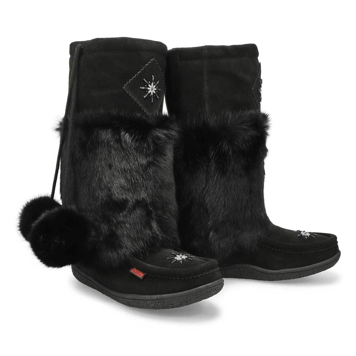 SoftMocs imp. WINTER NISKA 2, noir/noir, femmes