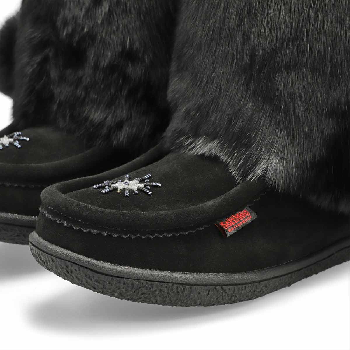 SoftMocs imp. WINTER NISKA 2, noir/noir, femmes