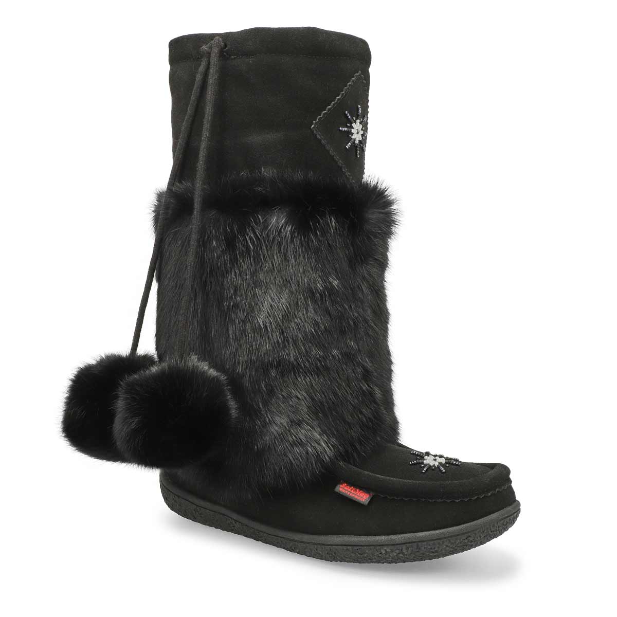 SoftMocs imp. WINTER NISKA 2, noir/noir, femmes