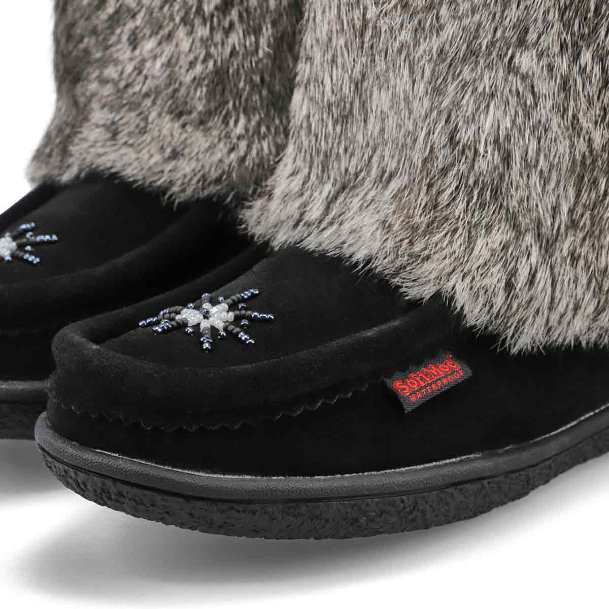 Women's Winter Niska 2 Waterproof SoftMocs - Black/Grey