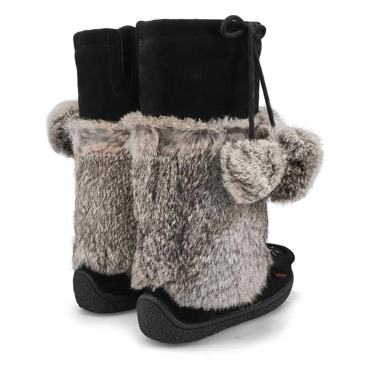 Women's Winter Niska 2 Waterproof SoftMocs - Black/Grey