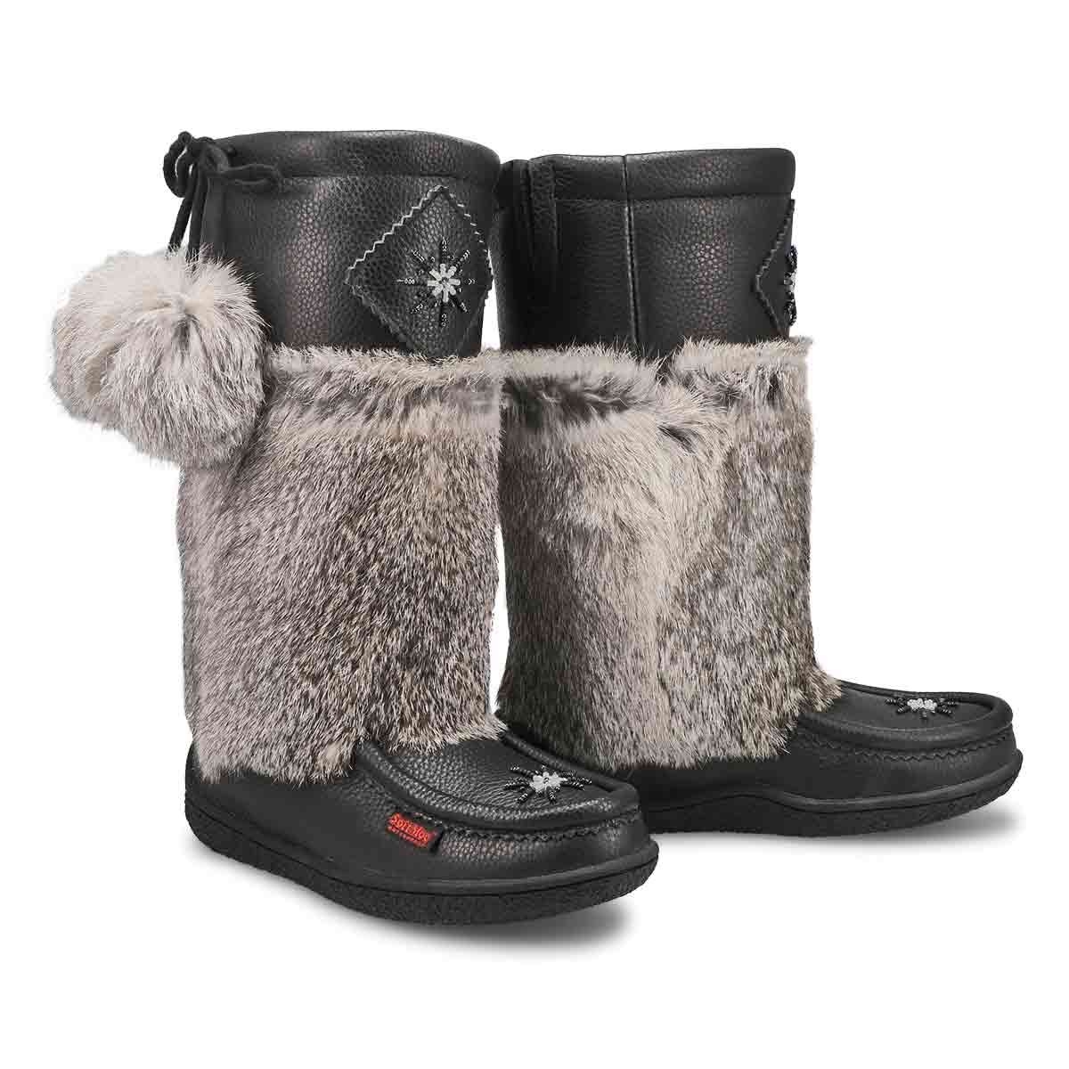 Women's Winter Niska 2 L Waterproof SoftMocs - Black/Grey