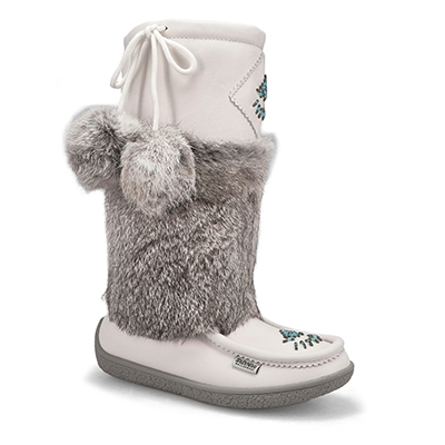 SoftMocs imp. Winter Niska 2 L, blanc, femme