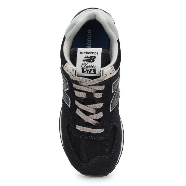 Women's 574 Lace Up Sneaker - Black/White