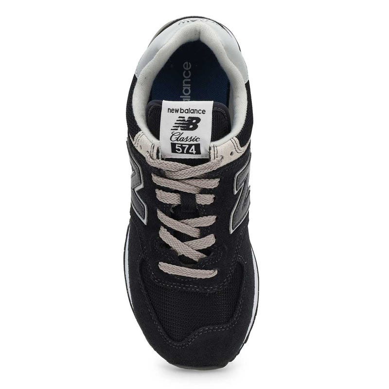 Women's 574 Lace Up Sneaker - Black/White