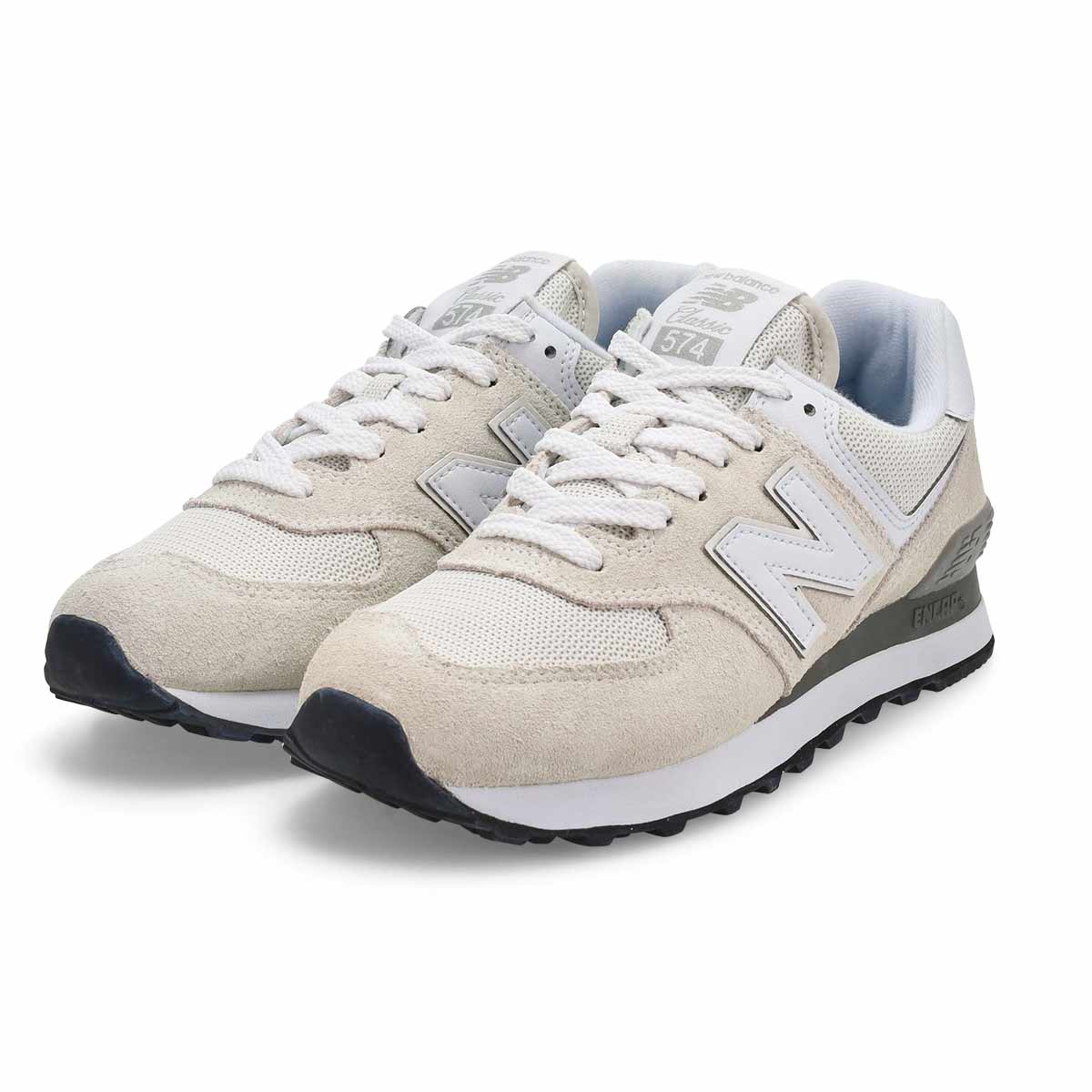 Women's 574 Lace Up Sneaker - Black/White