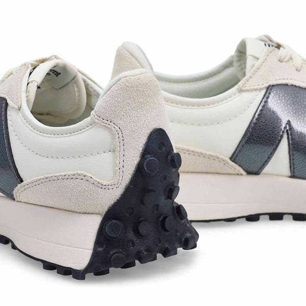 Women's 327 Lace Up Sneaker - Beige/White/Black Metallic
