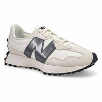 Women's 327 Lace Up Sneaker - Beige/White/Black Metallic