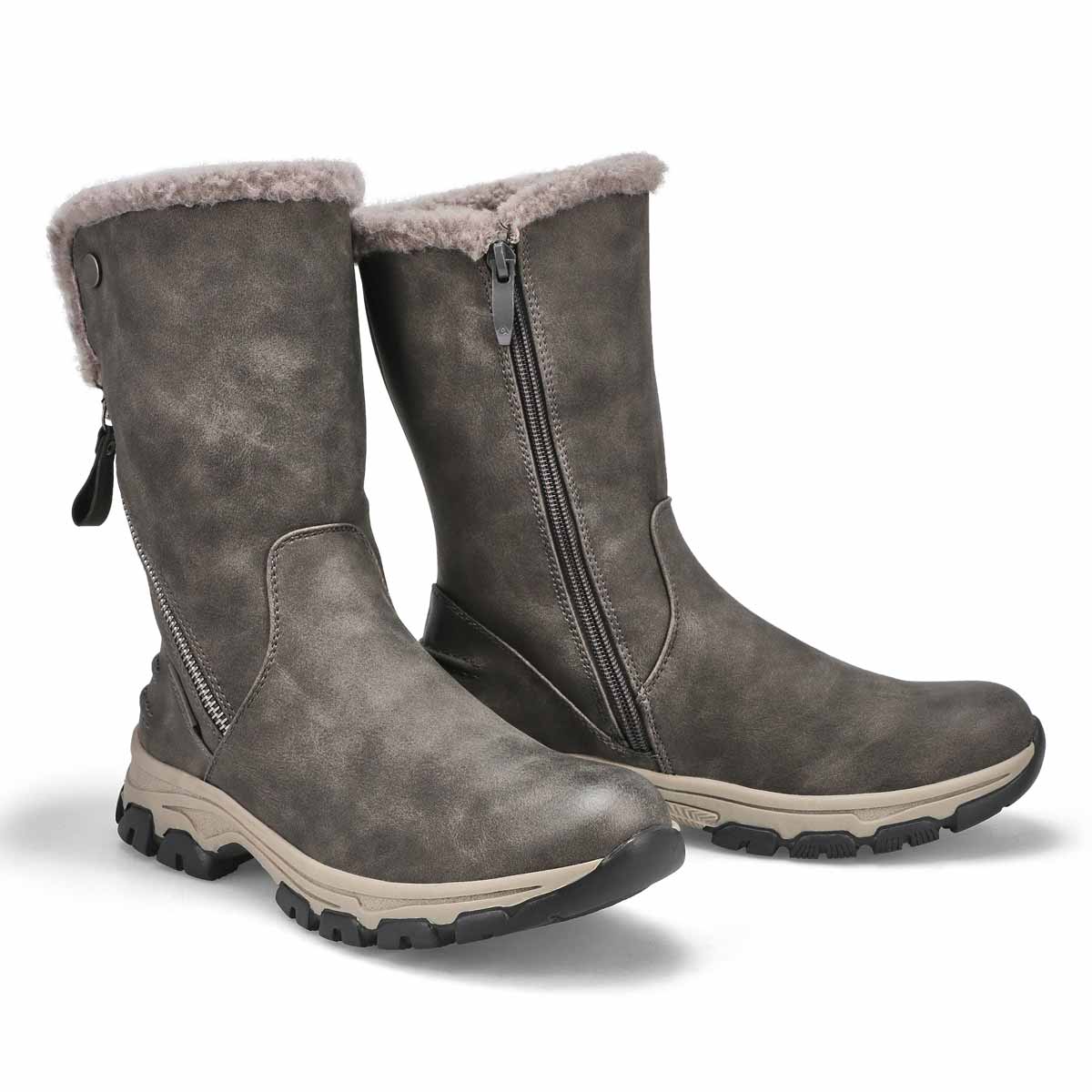 Botte imperméable végane WYNDY 05, gris, femmes