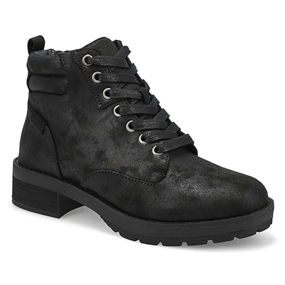 Lds Zatanna Lace Up Ankle Boot - Black