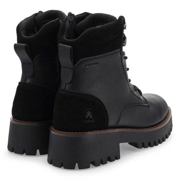 Women's  Zephyr Waterproof Winter Combat Boot - Black