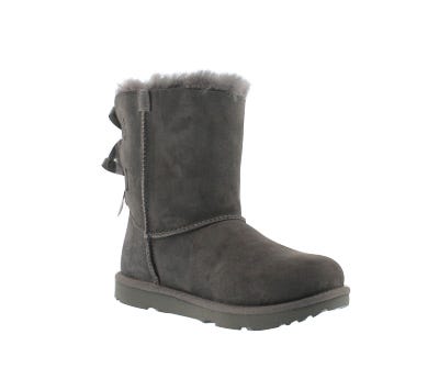 grey bow boots