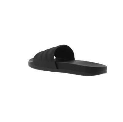 all black adilette slides
