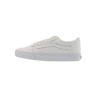 Vans Men's Ward Lace Up Sneaker- White/White | SoftMoc.com Vans Men's Ward Lace Up Sneaker- White/White | SoftMoc.com
