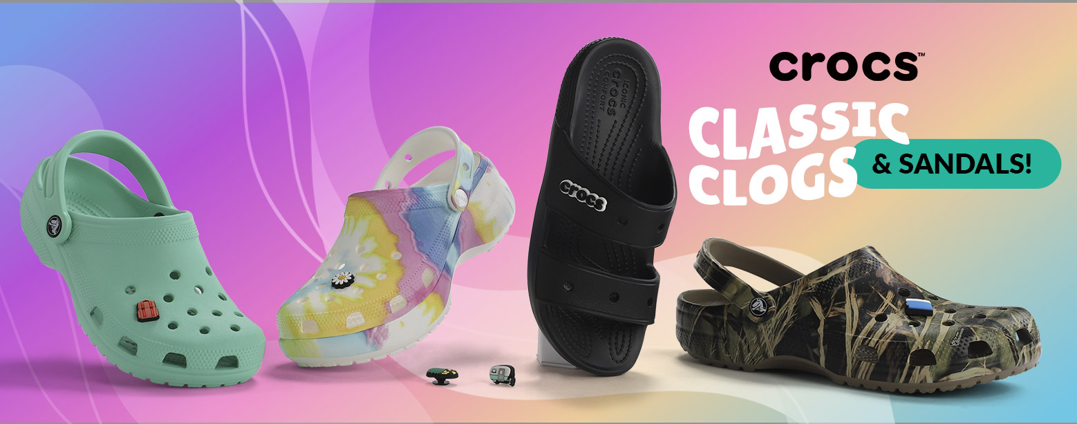 Crocs - Classic Clogs & Sandals! 