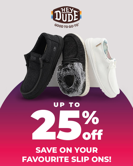 Hey Dude - Up to 25% Off! Save on your favourite Slip Ons!